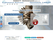 Tablet Screenshot of abbottaerospace.com